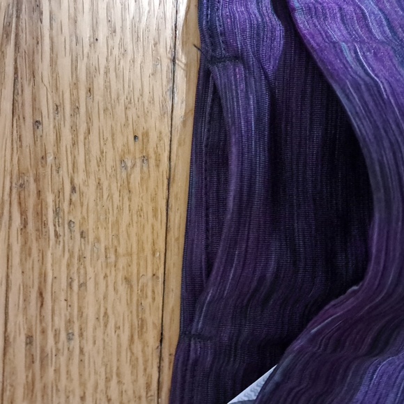 NWT Motion by Coalition Dance Gym Black with purple waistband Leggings Sz S - Picture 4 of 7